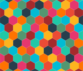 Colorful Abstract Hexagon Background