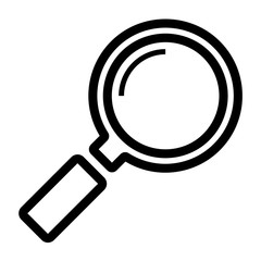 Magnifying Glass Line Icon