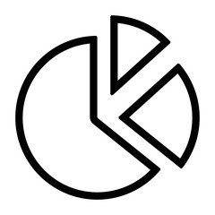 Line Pie Chart Icon
