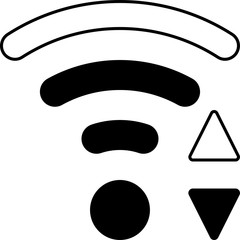 Mobile Smart Phone Wi-Fi Vector Icon