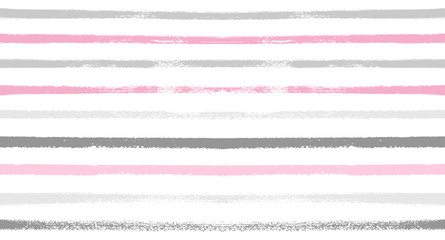Sailor Stripes Seamless Vector Summer Pattern. Autumn Colors Blue, Turquoise, Pink, Purple, Grey, White Stripes. Hipster Vintage Retro Textile Design. Creative Horizontal Banner. Watercolor Prints