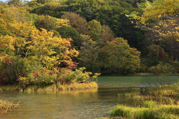 秋の五色沼