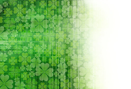 クローバー　葉　和紙　背景