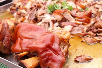 Stewed pork at street food