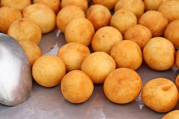 fried sweet potato at street food