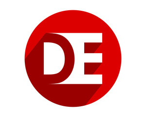 red circle initial letter typography typeset logotype alphabet font image vector icon logo