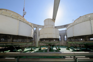 air conditioning systems on a roof