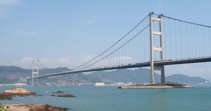 Hong Kong Tsing ma bridge