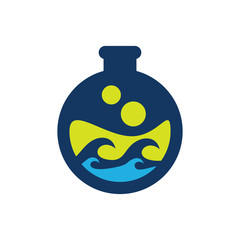 Lab Ocean Logo Icon Design