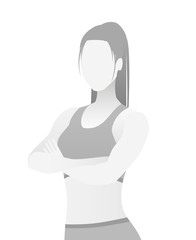 Default placeholder fitness trainer in a T-shirt.