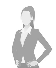 Default placeholder businesswoman half-length por