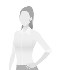 Default placeholder businesswoman half-length por