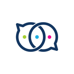 Chat Logo Icon Design
