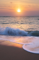 Naklejka premium Summer on the sea beach.