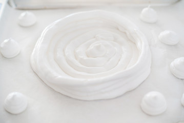 chef making meringue