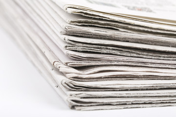 Close-up Shot Of Newspaper