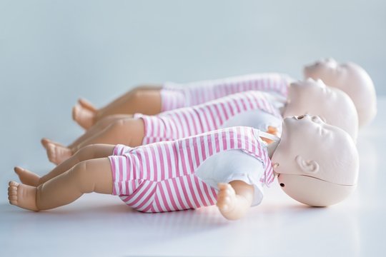 Infant CPR dummies