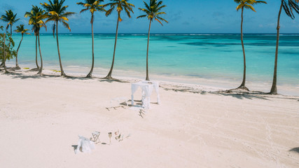 Wedding arch on the coast