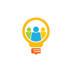 People Idea Logo Icon Design