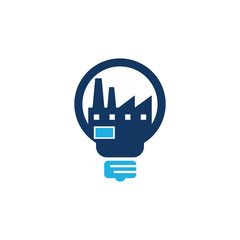 Factory Idea Logo Icon Design