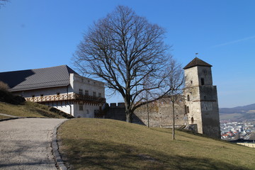 View to Trenčín castle, Slovakia