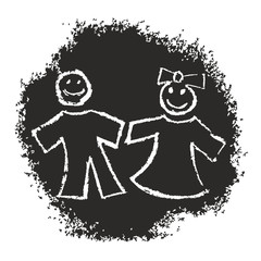 boy and girl illustration