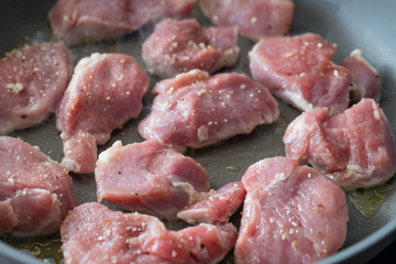 Schweinefilet in der Pfanne