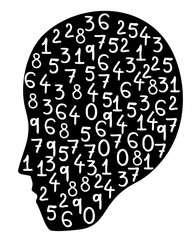face with numbers