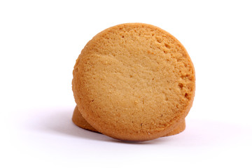 Danish butter cookies, butter cookies on white