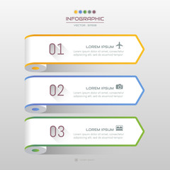 Infographics design template with icons, process diagram, vector eps10 illustration