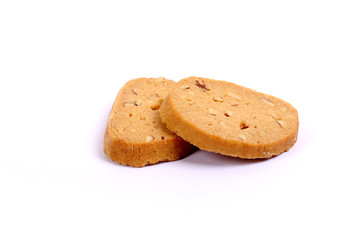 Italian Biscotti in white, almond cookies in white
