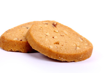 Italian Biscotti in white, almond cookies in white