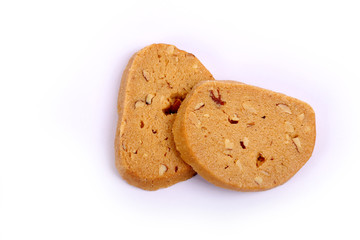 Italian Biscotti in white, almond cookies in white
