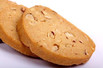 Italian Biscotti in white, almond cookies in white