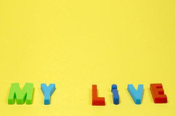  my life is the inscription