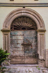 Characteristic, old door taken in an Italian Tuscany Village