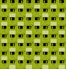 diskette mosaic background