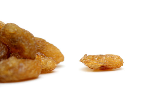Raisins isolated on white background, abjosh