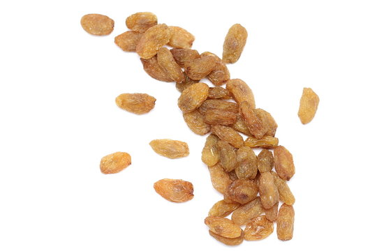 Raisins isolated on white background, abjosh