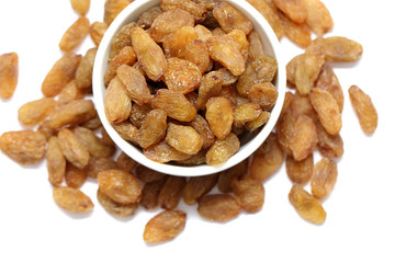 Raisins isolated on white background, abjosh