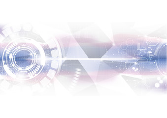 Technological future connection interface system abstract background vector