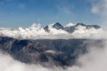 Photo sur Plexiglas Dhaulagiri Dhaulagiri range view from Mesokanto pass in Himalayas. Nepal. Version 2.