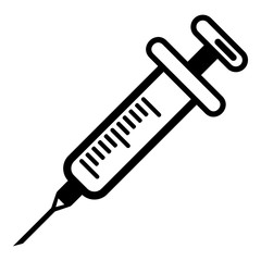 Full syringe icon, simple style