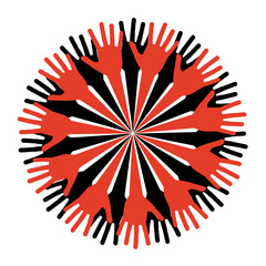 Obraz premium abstract circle symbol