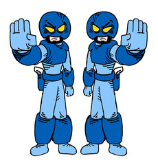 two polices illustration