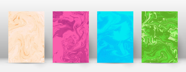 Abstract cover. Modern design template. Admirable suminagashi marble. Minimalistic hipster flyer design. Fresh trendy abstract cover. Vector illustration.