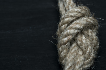 Düğüm olmuş ip ve dokusu