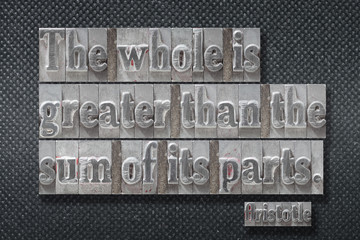 whole is greater Aristotle