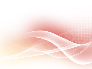 Abstract Transparent Orange-Red Gradient Wave Background. Smoke Effect Design