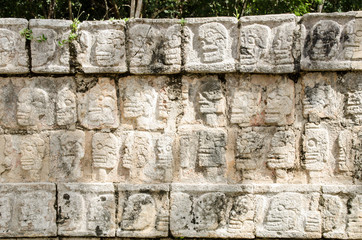 Tzompantli at Chichen Itza, Mexico